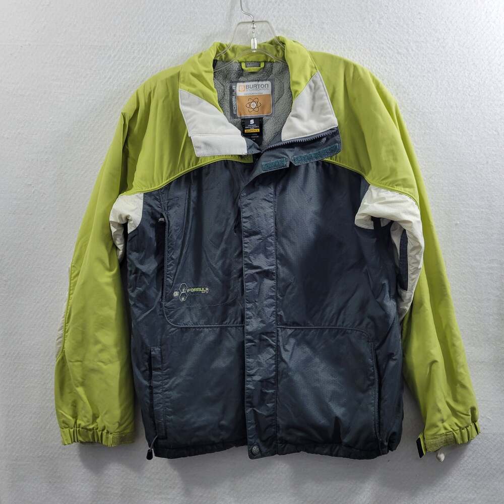 Burton Women's Formula Burton Gray/Yellow Snowboard Jacket Size S 4824-2Clo3